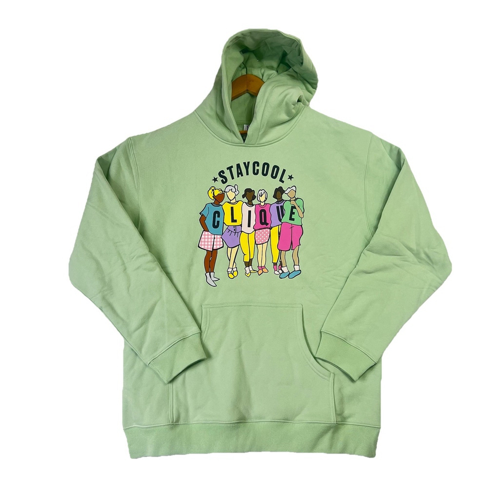 Stay Cool NYC Clique Mens Hoodie Size Large Green